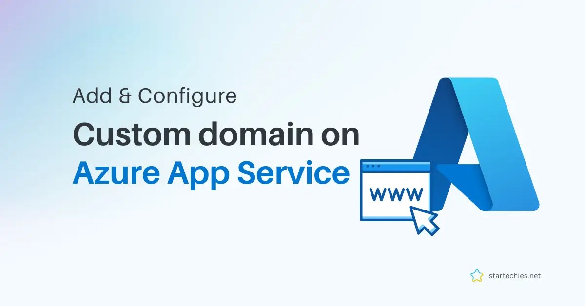 Custom domain in azure app services